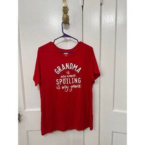 Holiday time women’s size x-large GRANDMA SPOILING t-shirt